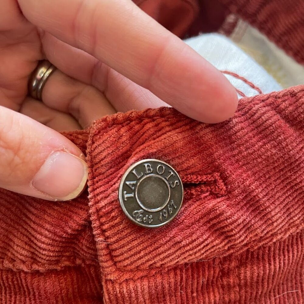 Talbots Pant Trouser Corduroy Rust Red Heritage C… - image 4